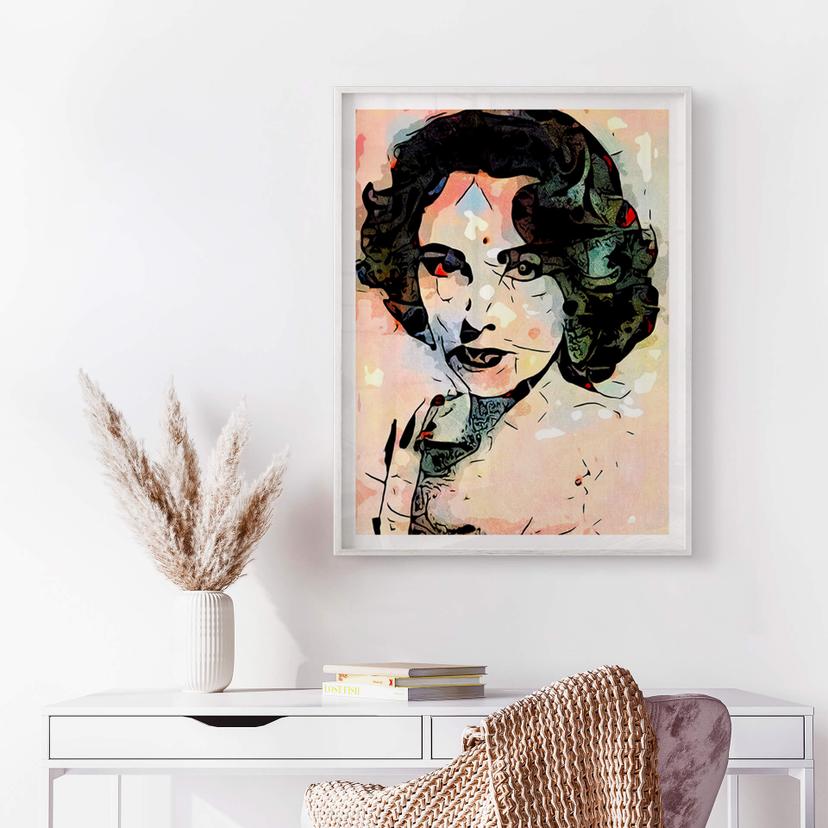 Poster Zamart - Hommage à Miro - Liz Taylor