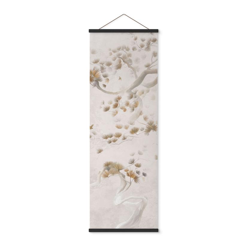 Textielposter Elegante dennenboom in Aziatische stijl - Ms Tiff - Panorama