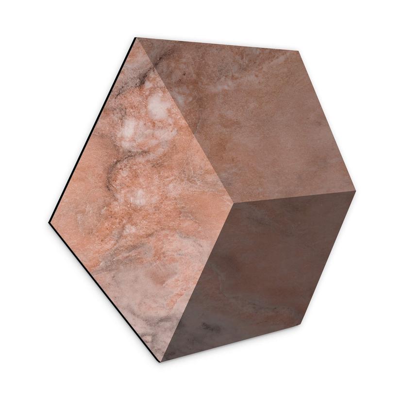3D Hexagon Alu-Dibond - Marmor 06