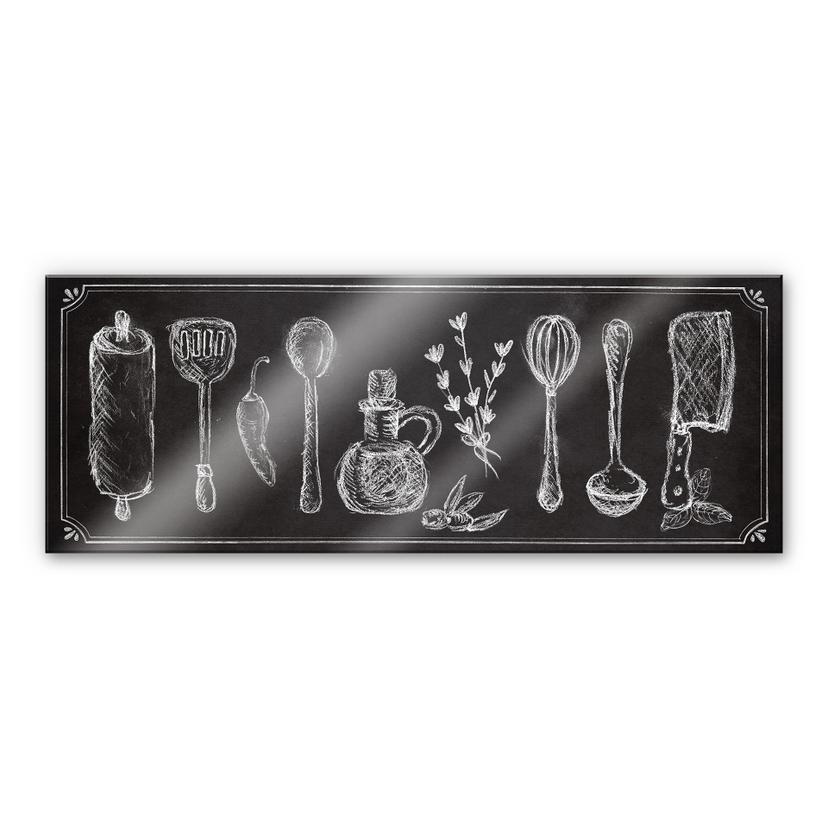 Tableau en verre acrylique - Rustic Kitchen - Panorama
