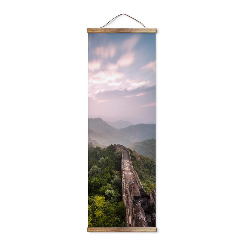 Tekstil plakat fra Colombo - Den kinesiske mur - Panorama