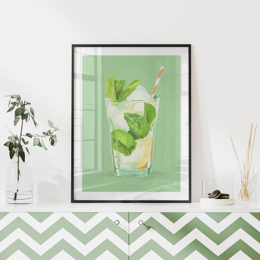 Poster Summer Mojito Vibes | Per la cucina e la sala da pranzo - Jolly e Dash