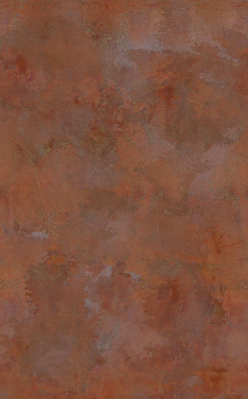 Fototapet med motiv i rust-look vægstruktur i varm grå og kobber 3,4 x 2,12 m