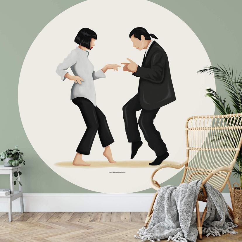 Fototapet - Rundt Tohmé - Pulp Fiction - vliesetapet/selvklæbende non-woven tapet