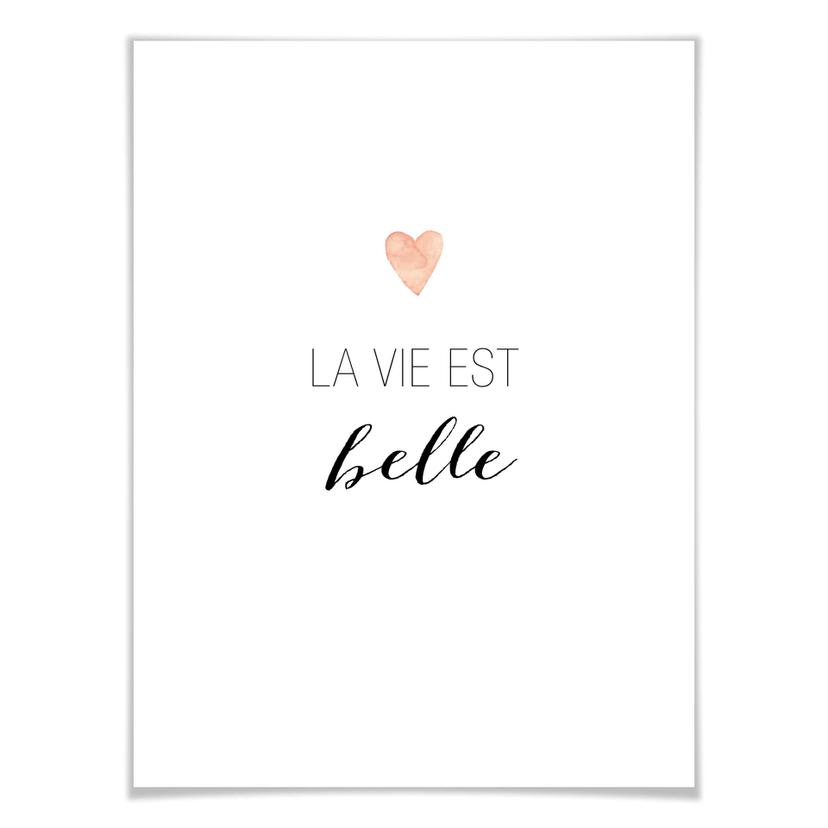 Poster Confetti & Cream - La vie est belle