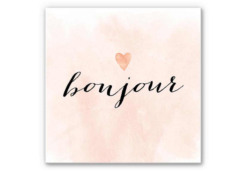 Wandbild Confetti & Cream - Bonjour