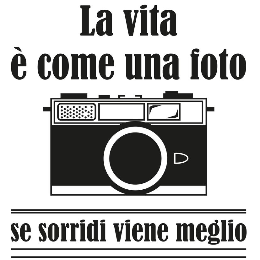Muursticker Camera - Italiaans