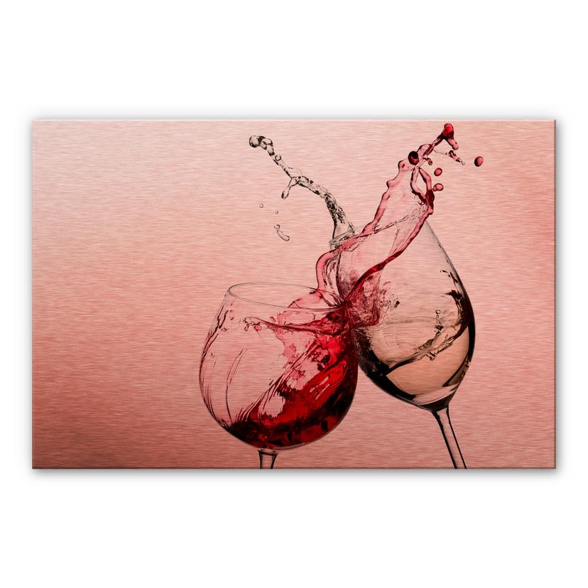 Crédence en alu-Dibond - Verres de vin
