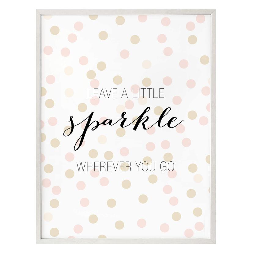 Plakat - Confetti & Cream - Leave a little sparkle