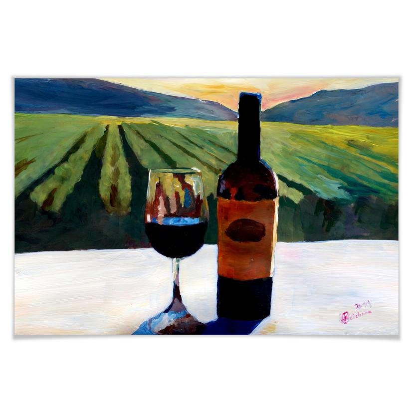 Poster - Bleichner - Vin dans la Napa Valley