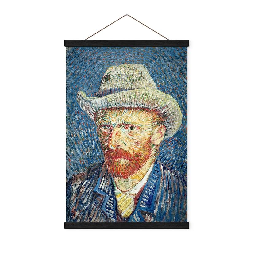 Tekstil plakat selvportræt 1887 - Van Gogh