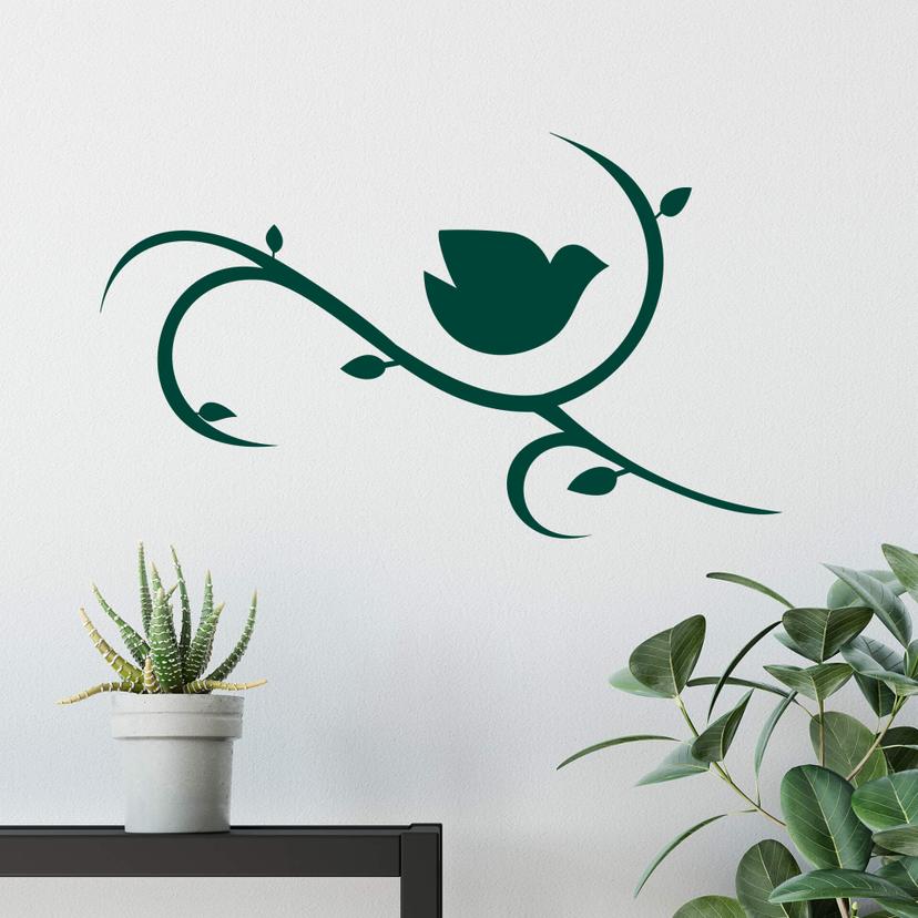 Sticker mural - Moineau