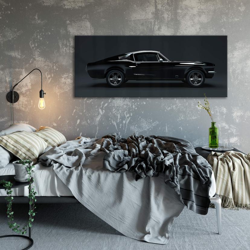 Tableau sur verre acrylique - Muscle Car - Panorama