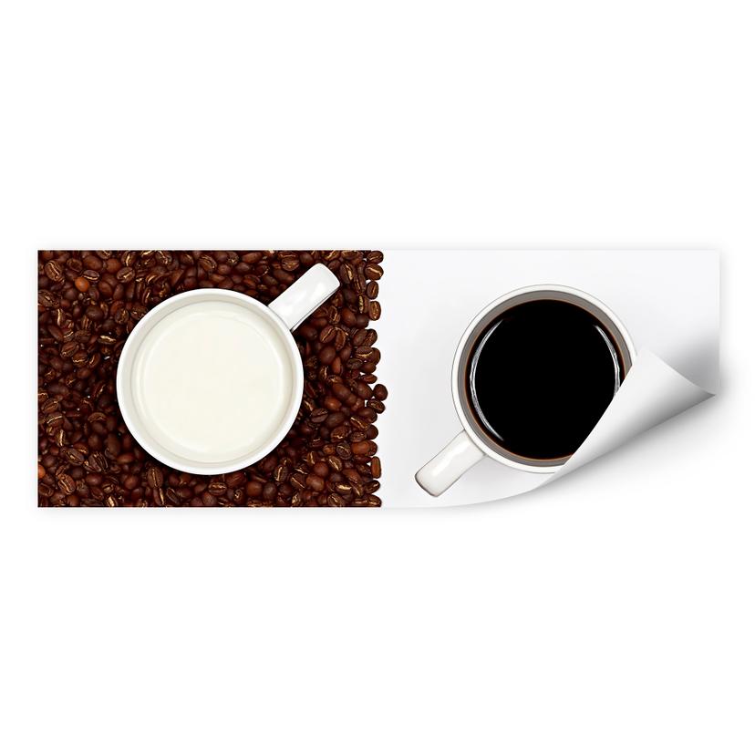 Zelfklevende Poster Lavsen - White Espresso - panorama