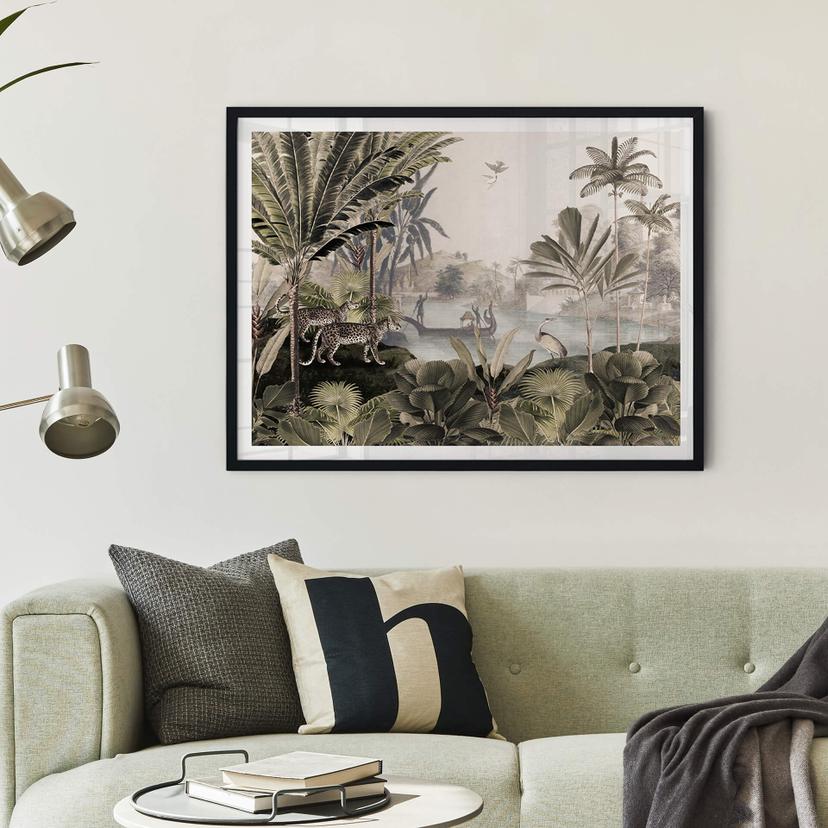 Poster Sir Edward - Landskap med leoparder