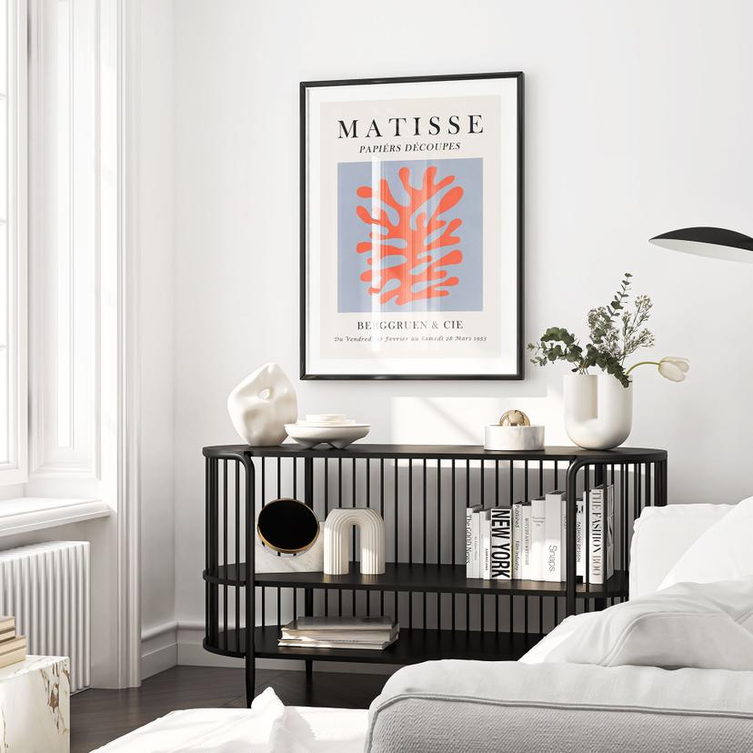 Poster astratto di Matisse sul corallo - Costa
