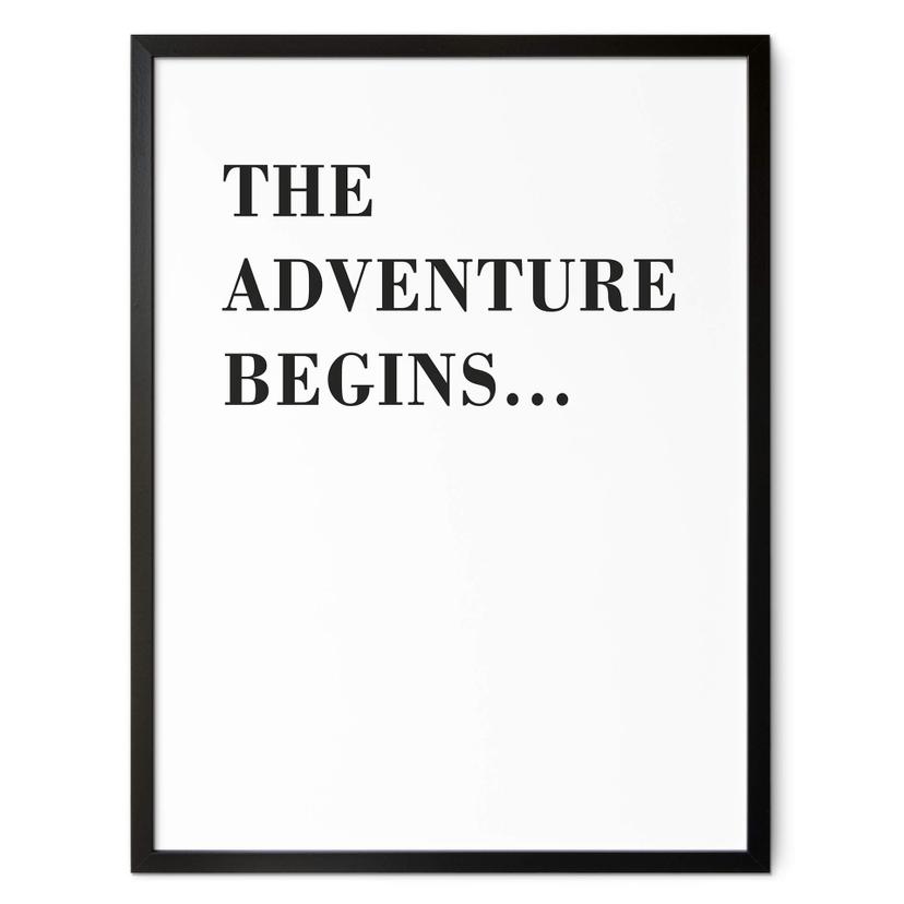 Póster Comienza la aventura