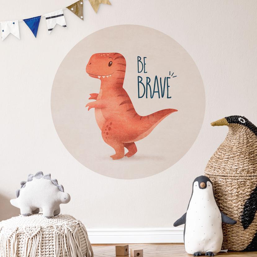 Wall Sticker Dino Be Brave - T-Rex - Tunaboylu