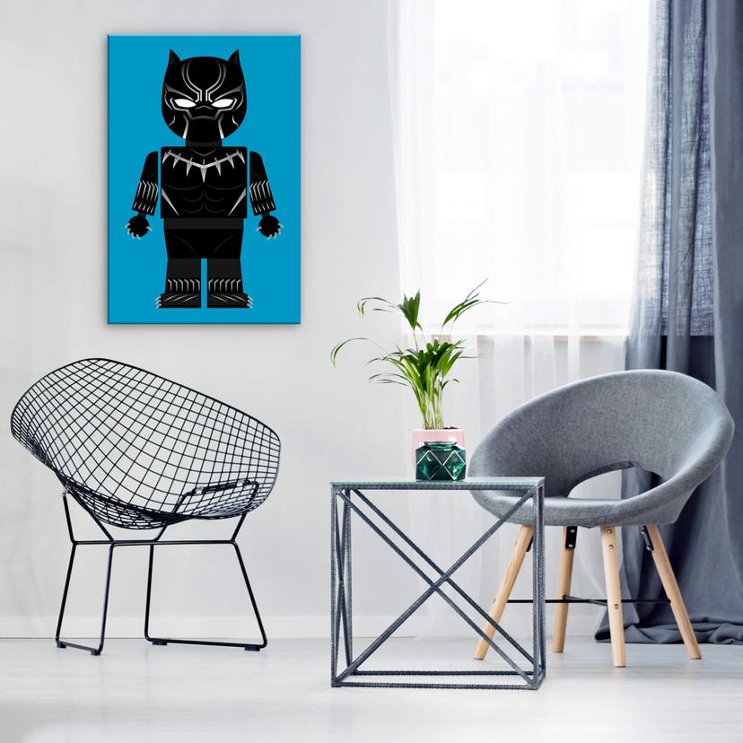Stampa su tela Gomes - Black Panther