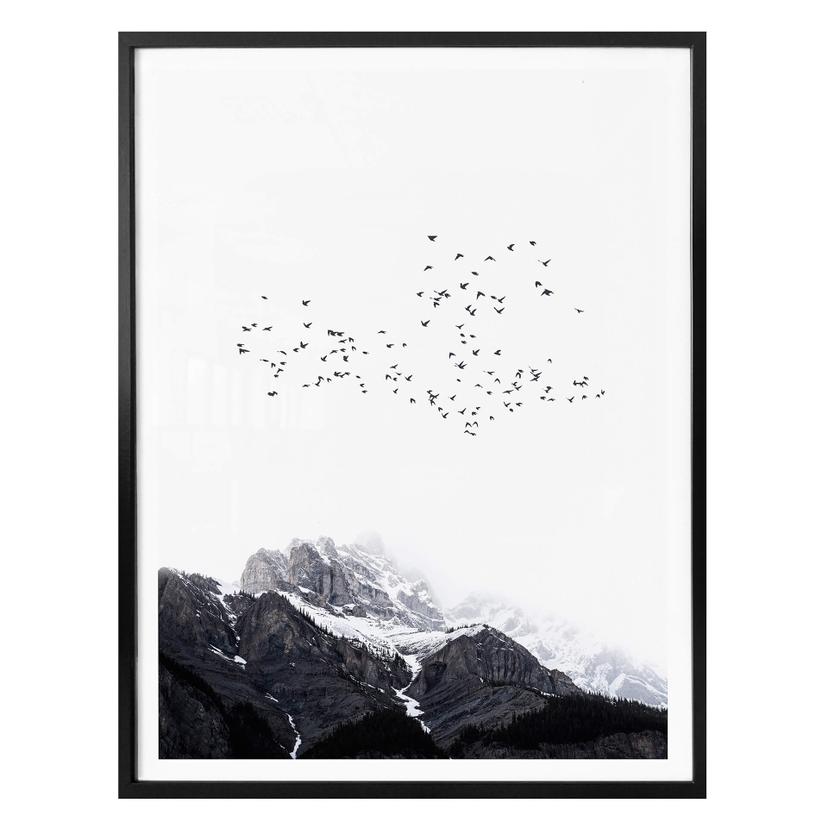 Poster Kubistika - En haut des montagnes