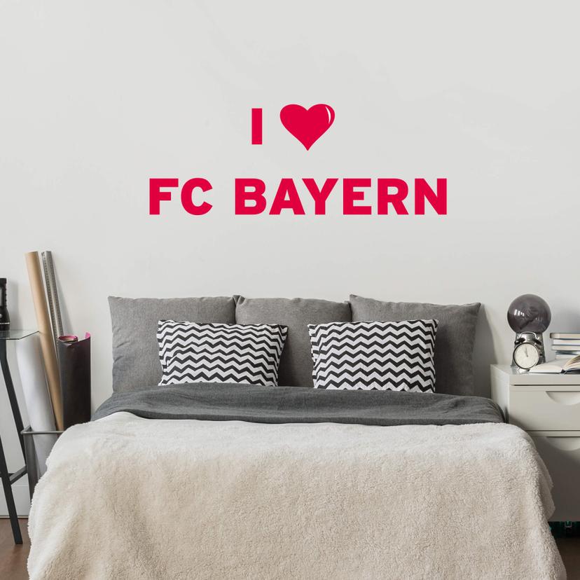 Muursticker I Love FC Bayern