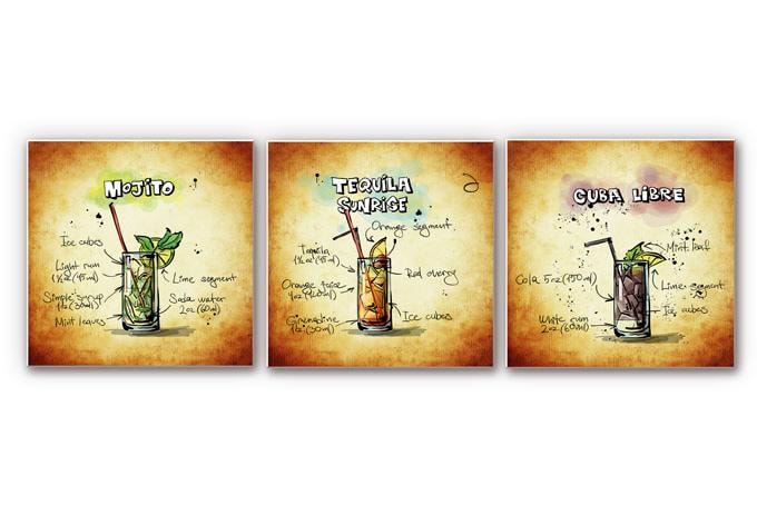 Tableau Forex - Longdrinks Set 01 (3 parties)