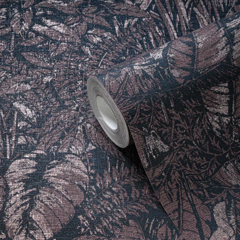 Papel pintado Bosque en marrón-cobre - papel pintado no tejido con motivo de naturaleza