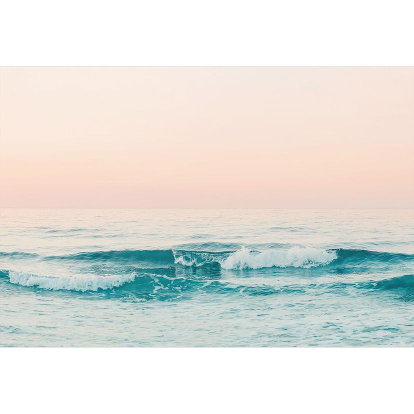 Fotomurale Il mare blu incontra il cielo rosa in Grecia - Sisi & Seb