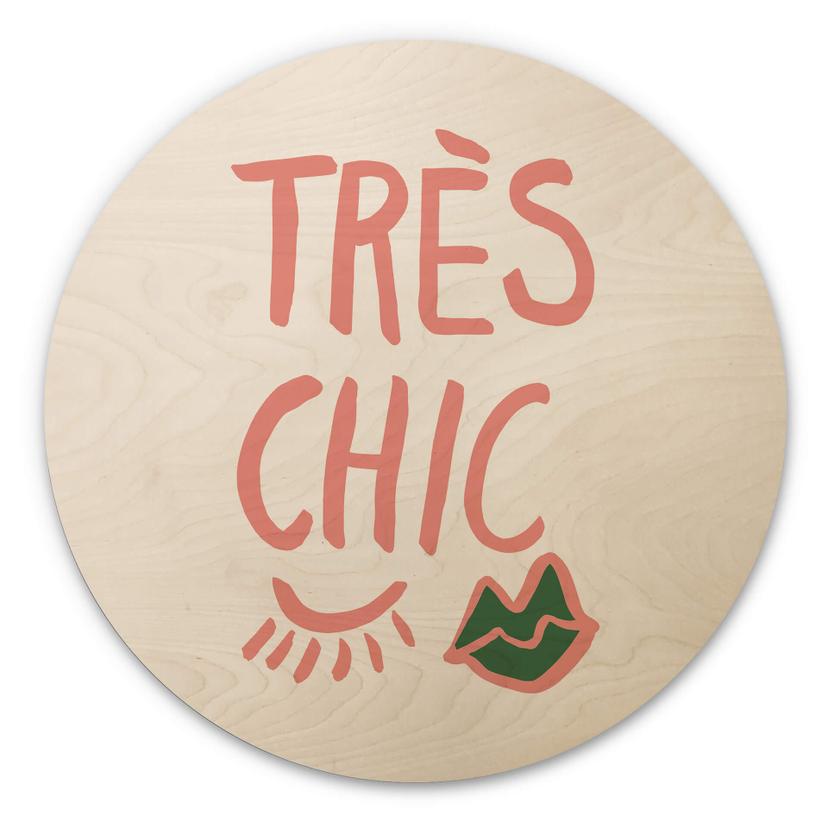Væg cirkel træ 1X Studio - Très chic