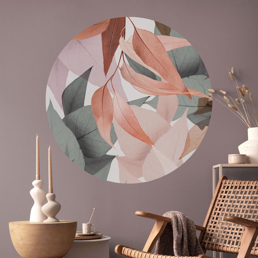 Wall Sticker Farverige eukalyptusblade - Sisi & Seb