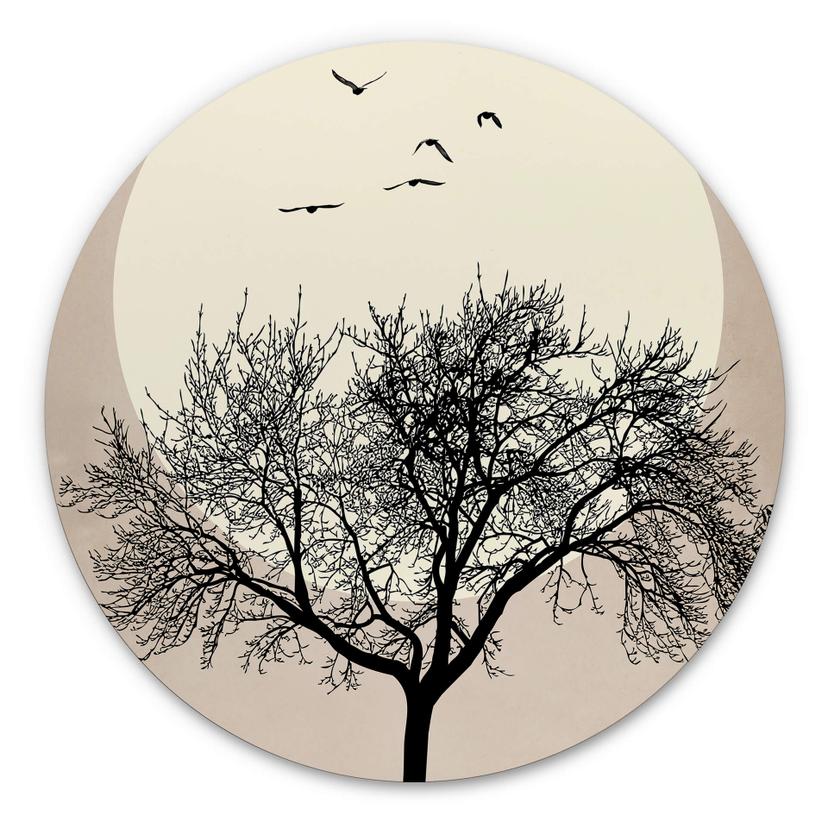 Wandcirkel Kubistika - Dreaming of Winter