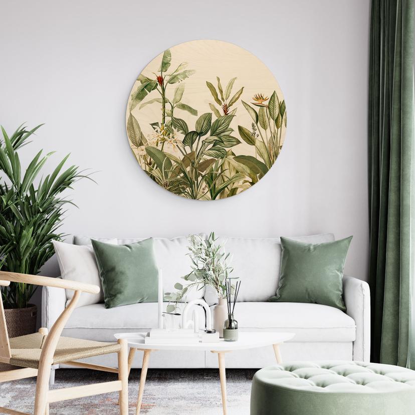 Stampa su legno Botanica tropicale - UN Designs