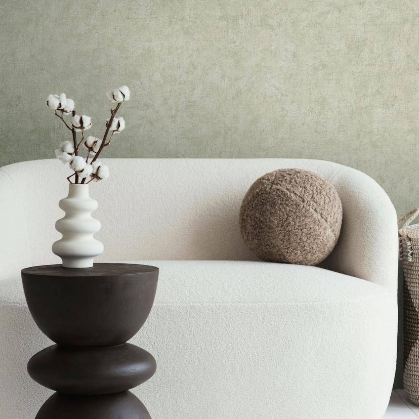 Papel pintado imitación hormigón verde claro - papel pintado moderno con textura imitación yeso