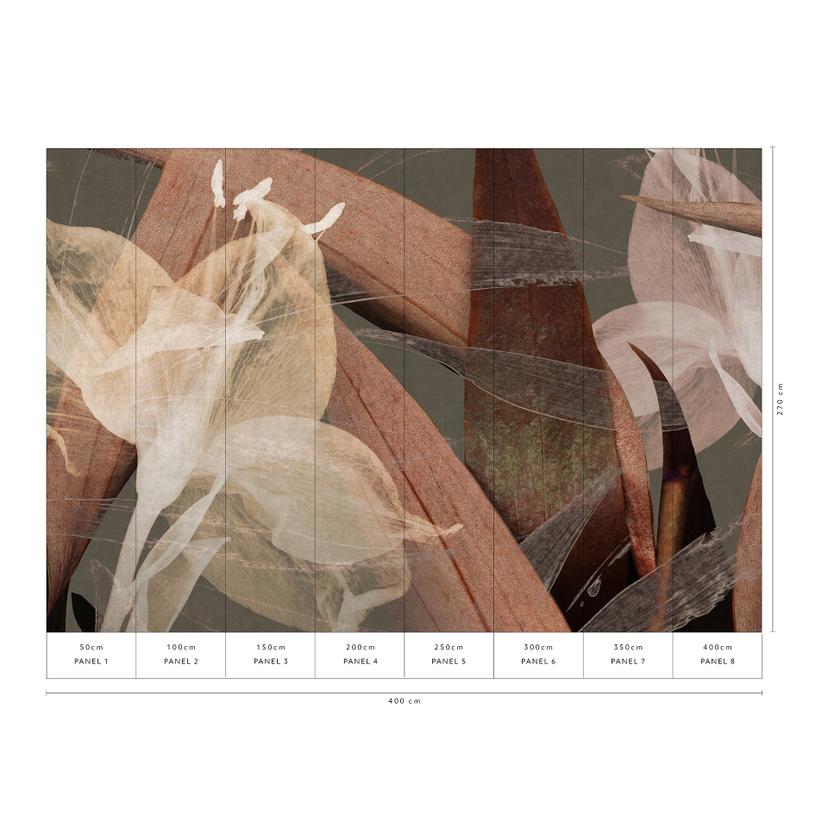 Fotomurale di Guido Maria Kretschmer Fading Flower- Art Edition 2 marrone