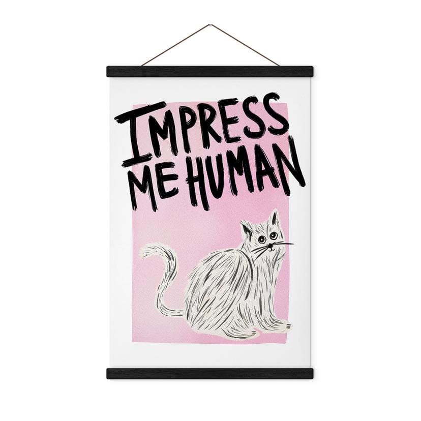 Póster de tela gato: Impress me Human - Bloom