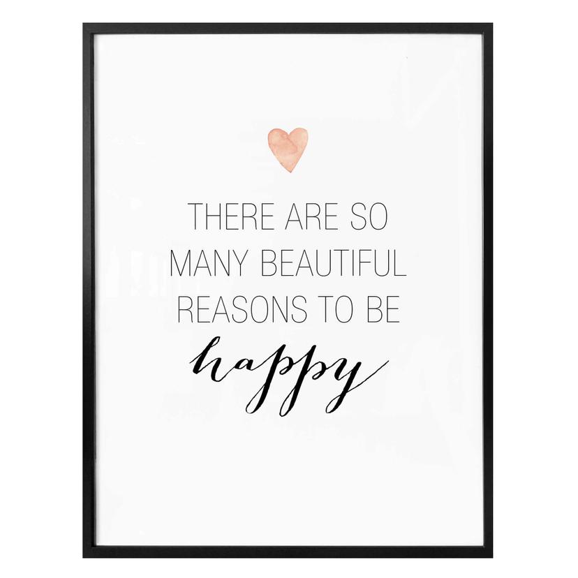 Plakat - Confetti & Cream - Many reasons to be happy