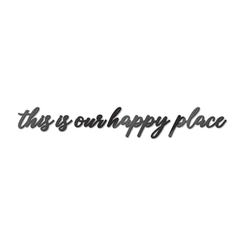 Lettres décoratives en verre acrylique This is our happy place