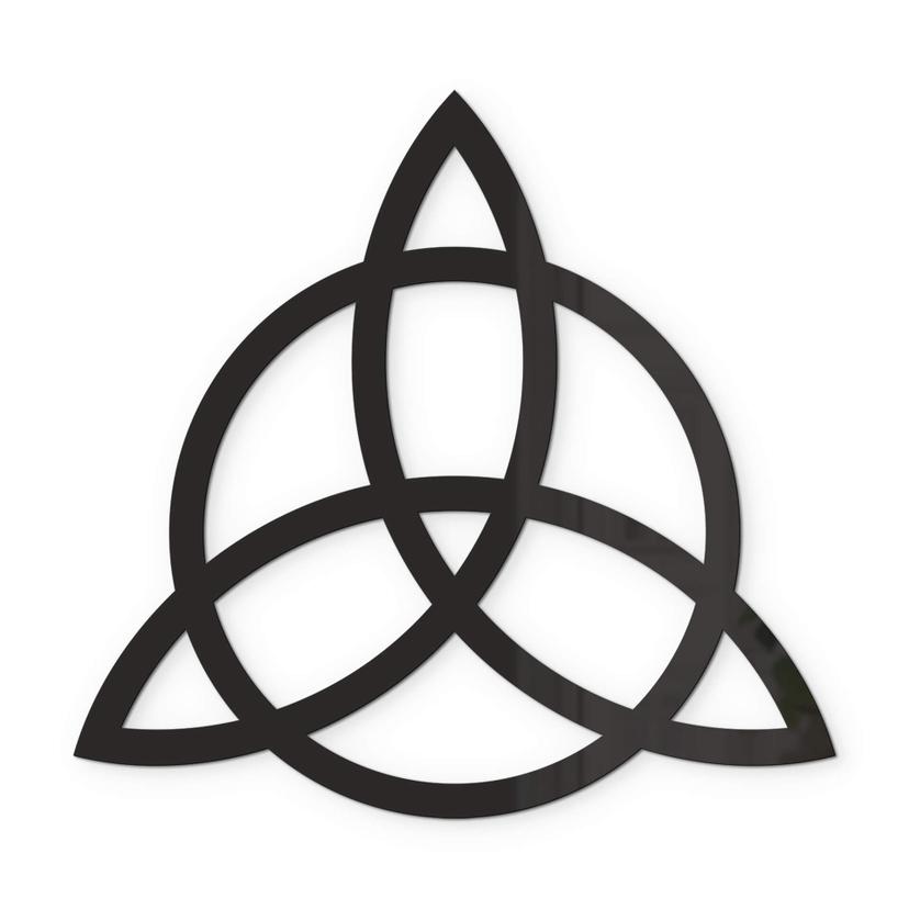 Decoro in acrilico - Triquetra
