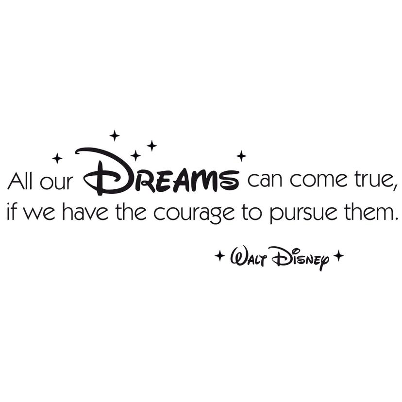 Adesivo murale - All our dreams can come true...