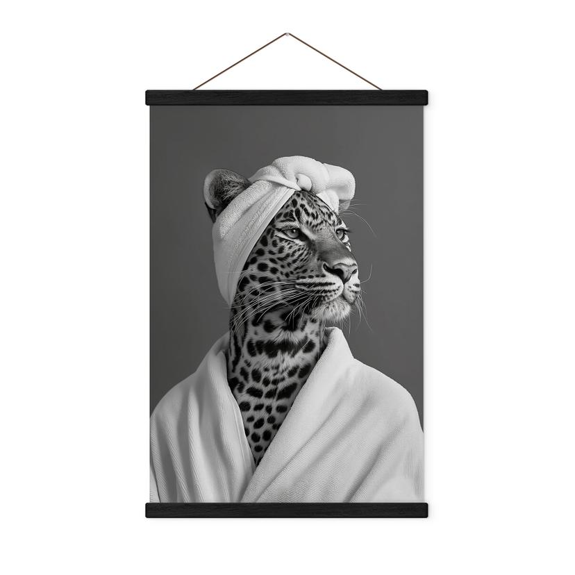 Póster de tela con leopardo - Rahner