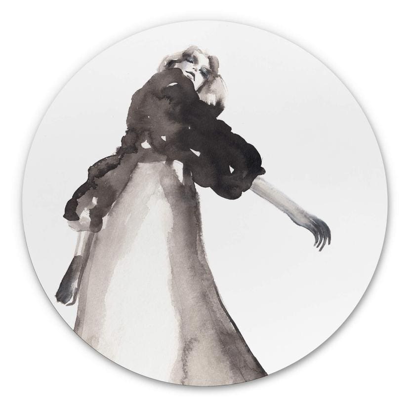 Tableau sur alu-Dibond rond Verbaan - Right where you are