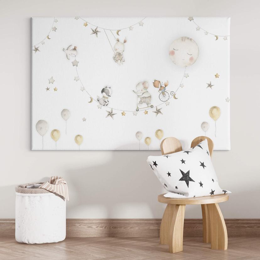 Canvas Sweet Animals and Stars