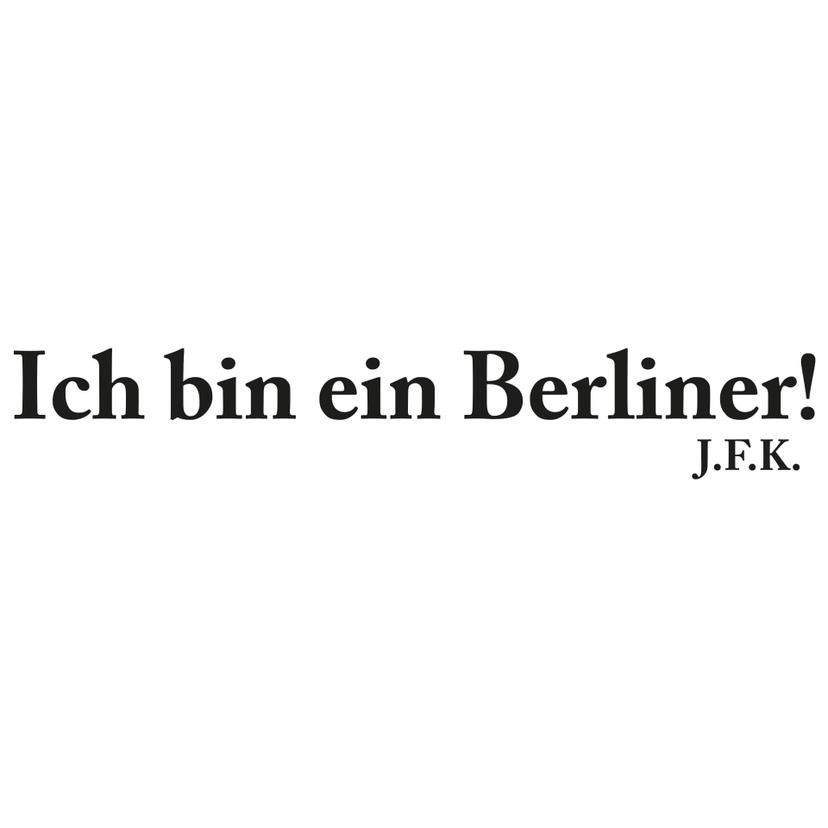 Ich bin ein Berliner!