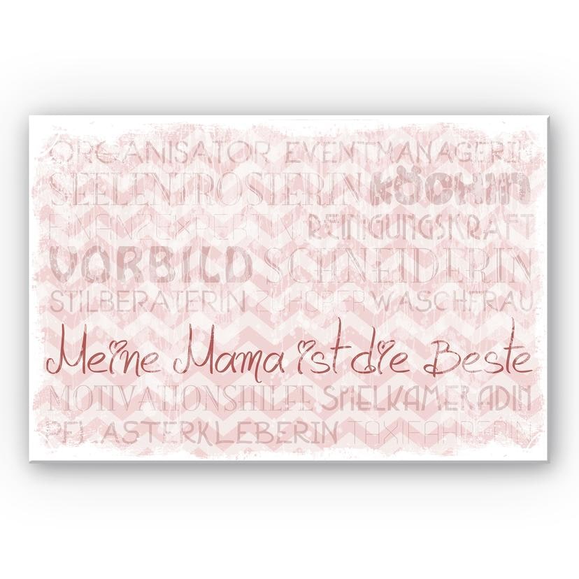 Wandbild Meine Mama ist die Beste