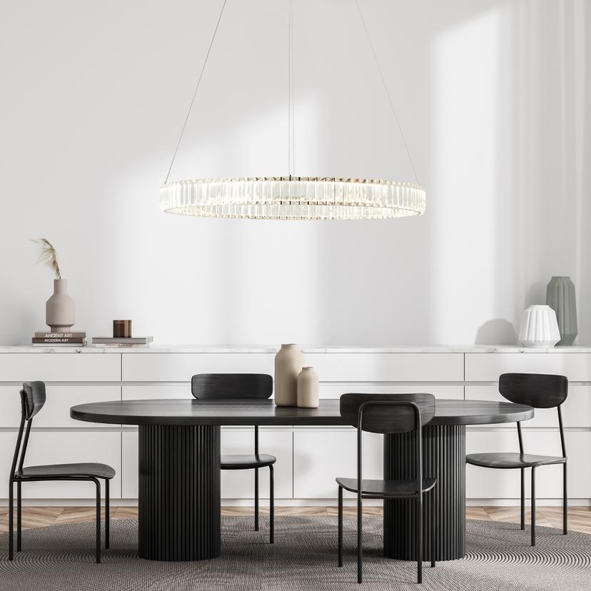 Pendelleuchte Marleen, metallic, 150 x 80 cm, Metall Pendelleuchte