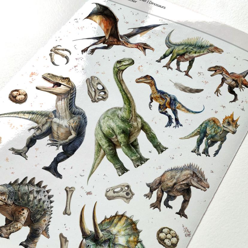 Dinosaur-klistermærker