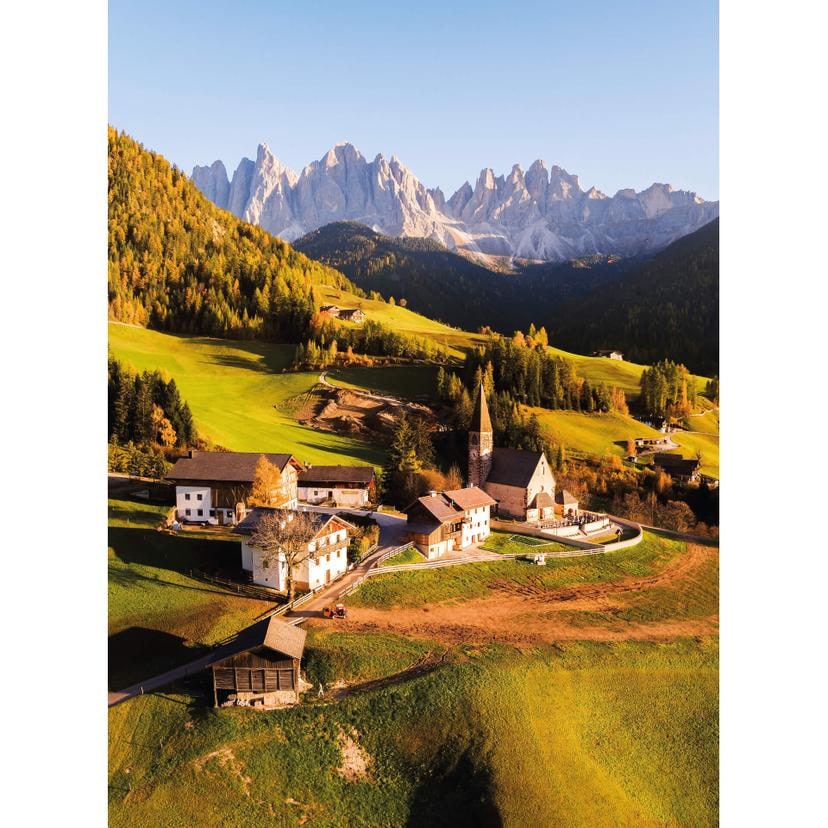 Fotomurale Colombo - Piccolo villaggio nelle Dolomiti