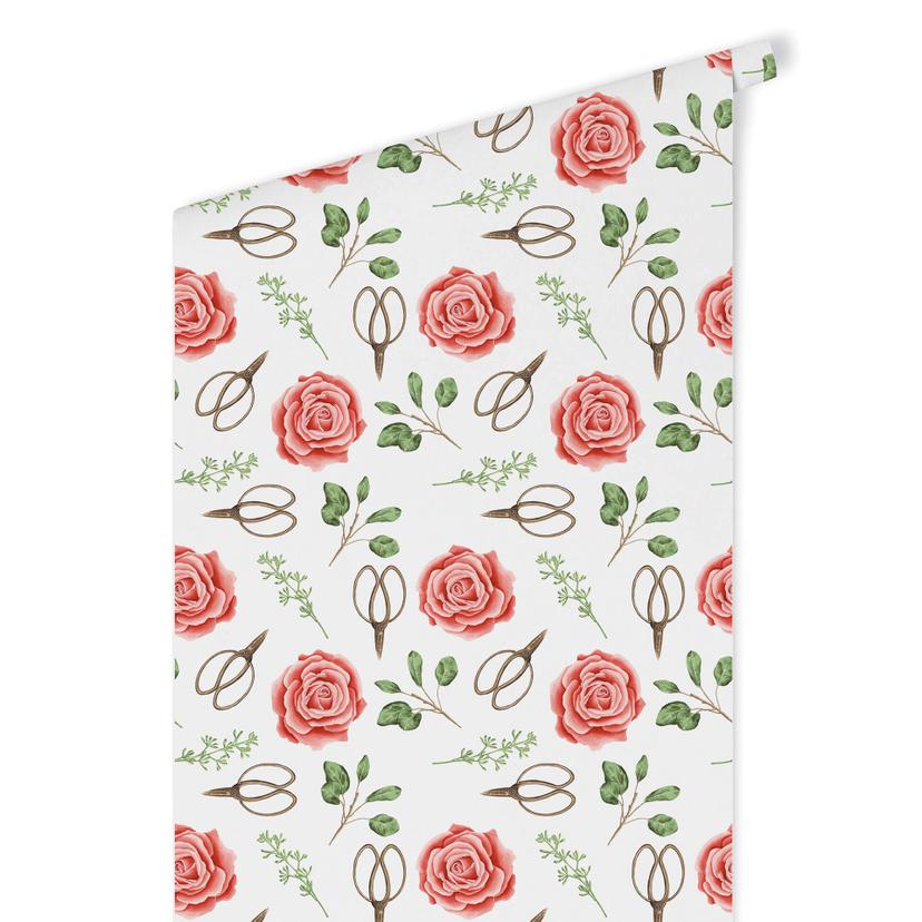Carta da parati a motivi - Fiori