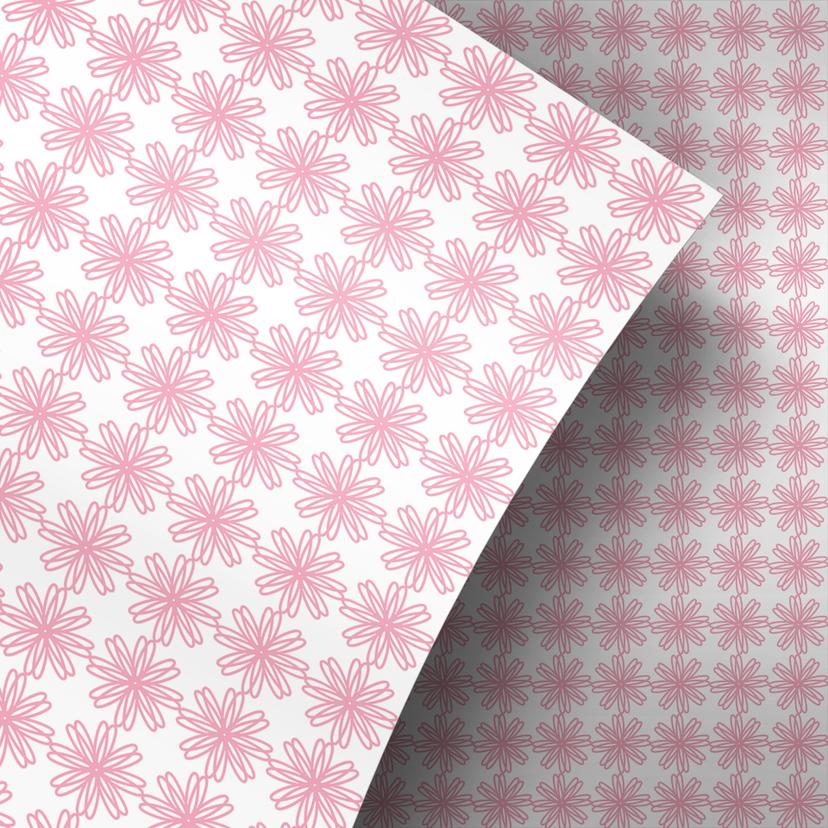 Møbelfolie, dekorativ folie - kan tørres af - margueritter pink
