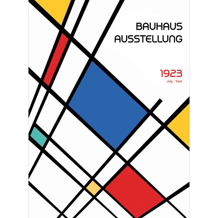 Fotomurale astratto Retro Bauhaus Exhibition 1923 - Retrodrome